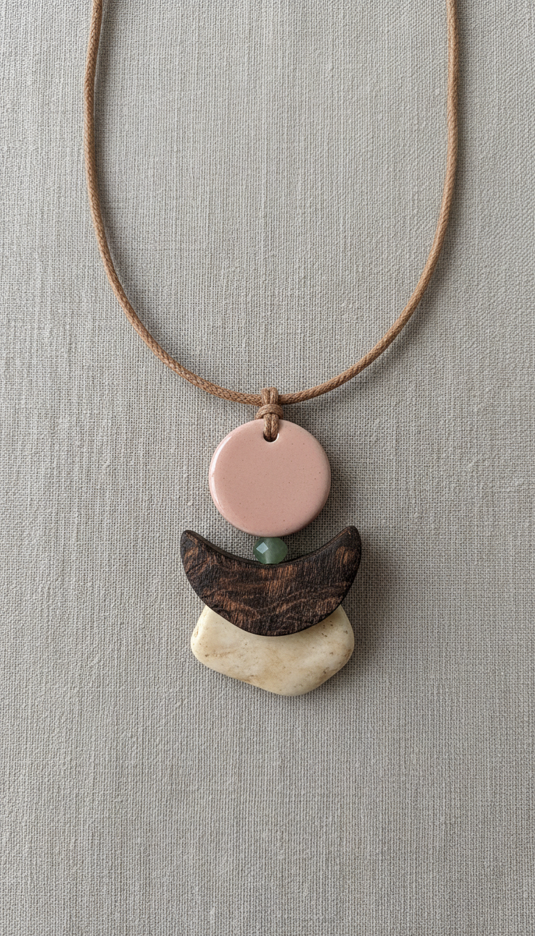 Earth Root Layered Pendant Necklace